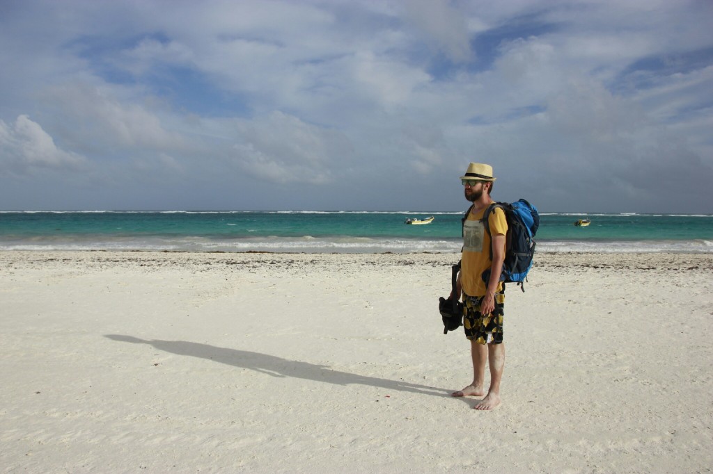 At Tulum beach