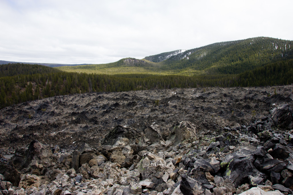 The huge lava stream