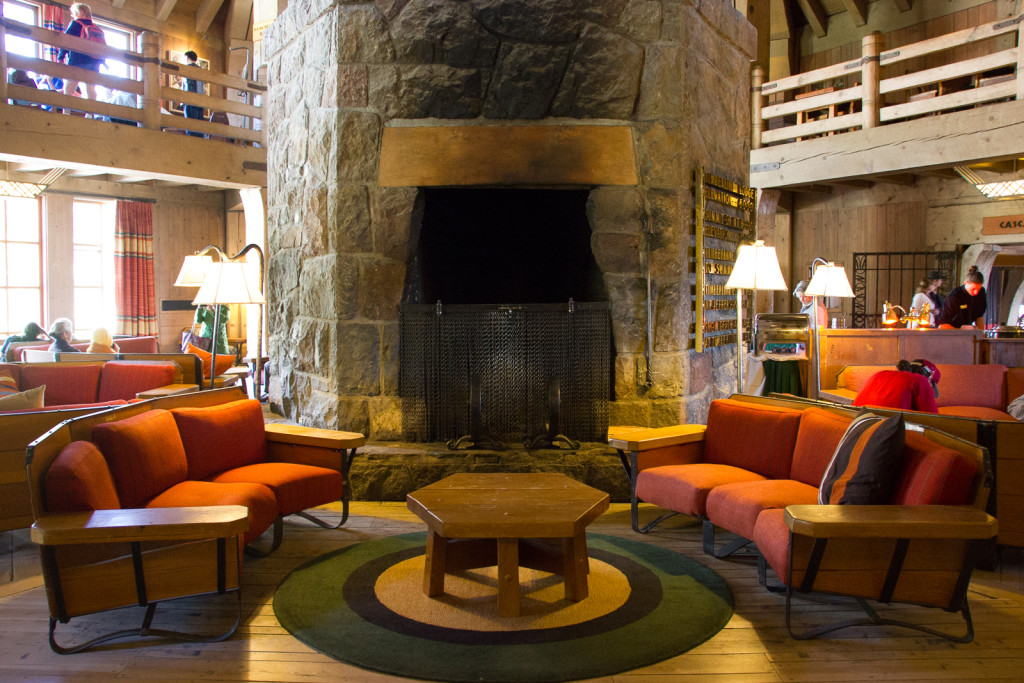 Inside of the Timberline Lodge