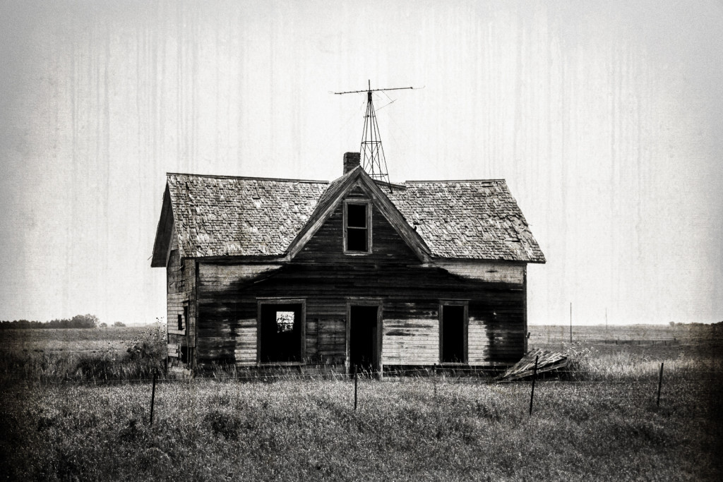 Abandoned house on the prairie