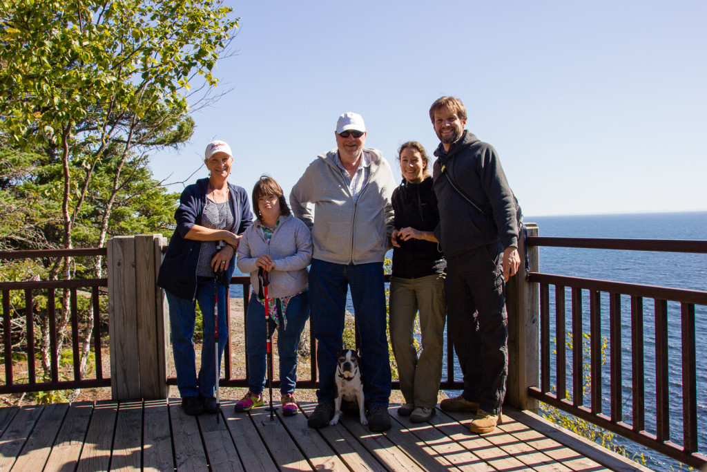 Anne, Carla, Wieland, Janina and Martin at Lake Superior.